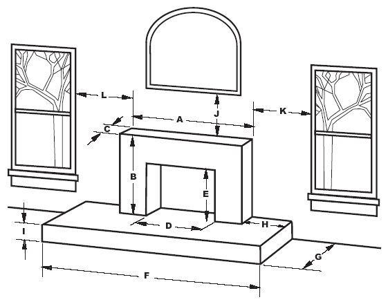 Measuring Guide Germain Mantels